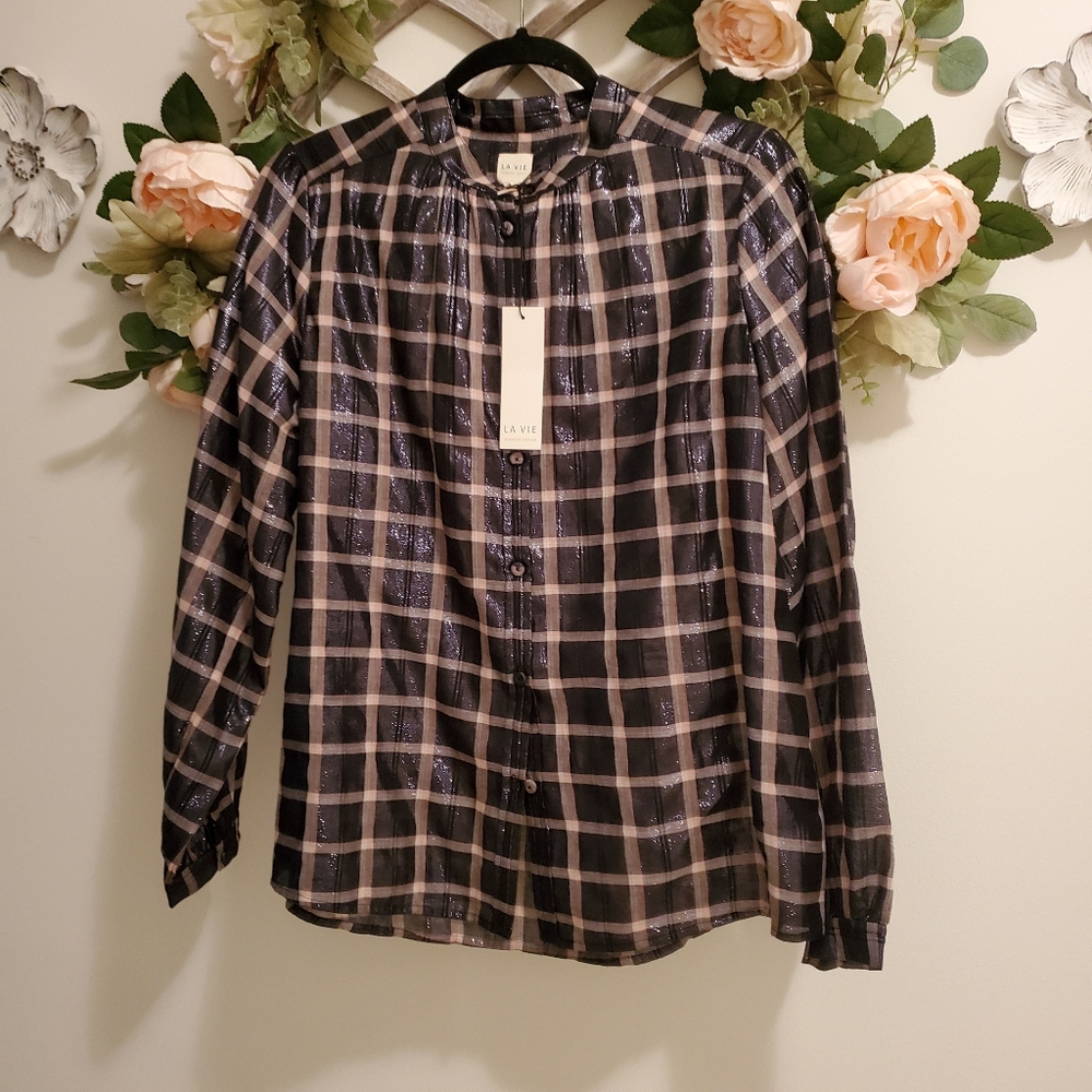 La Vie Rebecca Taylor shimmer top